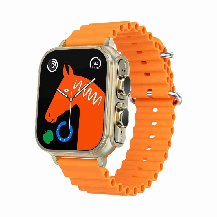 N22 2 in 1 1.96 inch HD Display Sport Bluetooth Call Earphone Smart Watch(Orange) - Smart Wear by PMC TechLife | Online Shopping South Africa | PMC TechLife