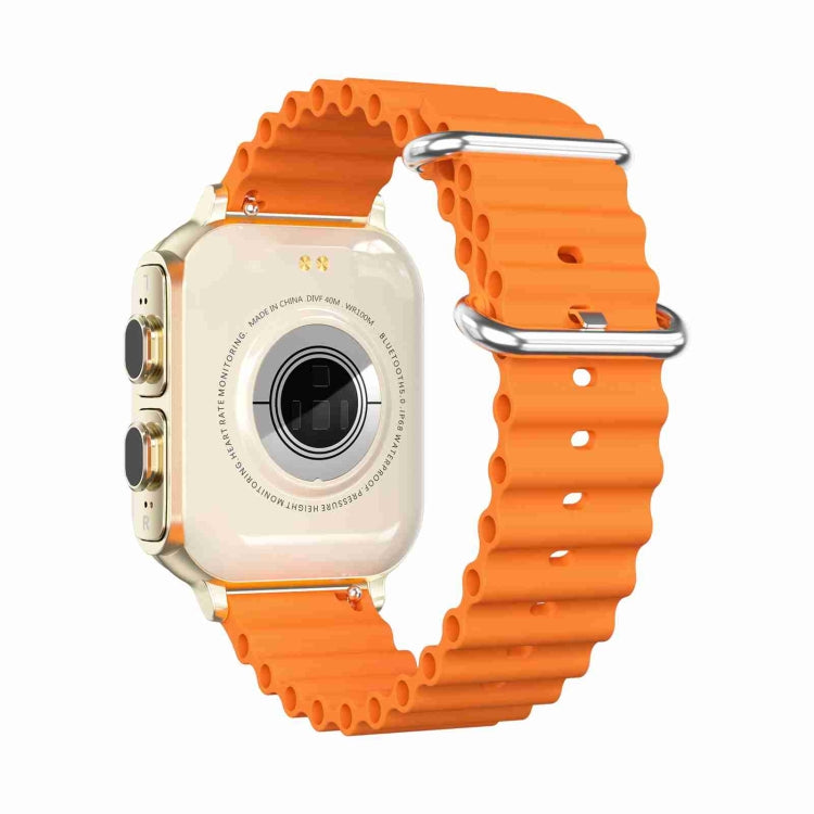 N22 2 in 1 1.96 inch HD Display Sport Bluetooth Call Earphone Smart Watch(Orange) - Smart Wear by PMC TechLife | Online Shopping South Africa | PMC TechLife
