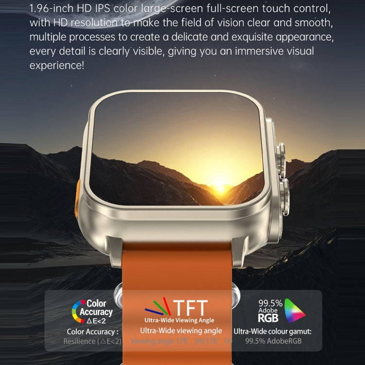 N22 2 in 1 1.96 inch HD Display Sport Bluetooth Call Earphone Smart Watch(Green) - Smart Wear by PMC TechLife | Online Shopping South Africa | PMC TechLife