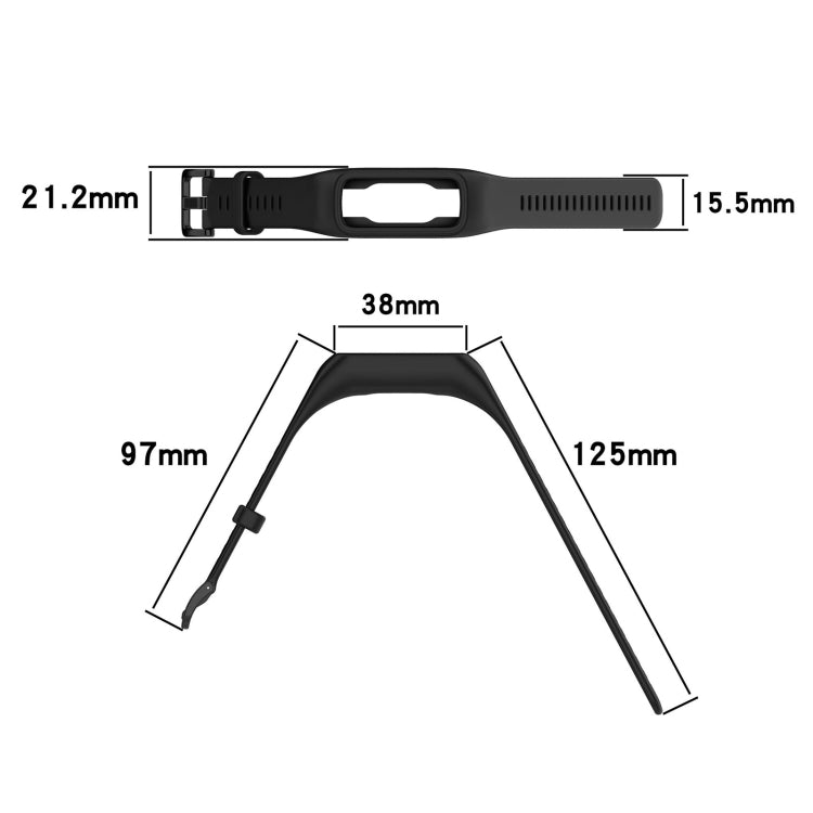 For Keep Band B2 Solid Color Integrated Silicone Watch Band(Navy Blue) - Smart Wear by PMC TechLife | Online Shopping South Africa | PMC TechLife