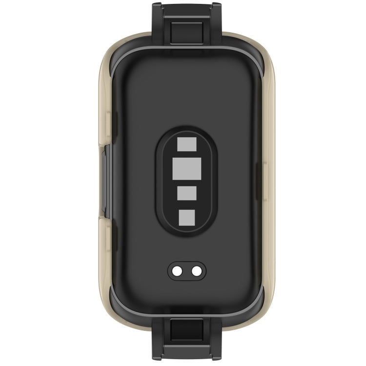 For Keep Band B3 PC + Tempered Glass Film Integrated Watch Protective Case(Ivory White) - Smart Wear by PMC TechLife | Online Shopping South Africa | PMC TechLife