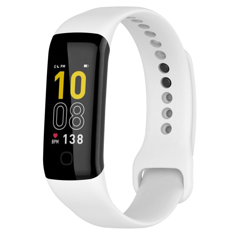 For Mambo Band 5 / 5S Solid Color Silicone Replacement Watch Band(White) - Smart Wear by PMC TechLife | Online Shopping South Africa | PMC TechLife