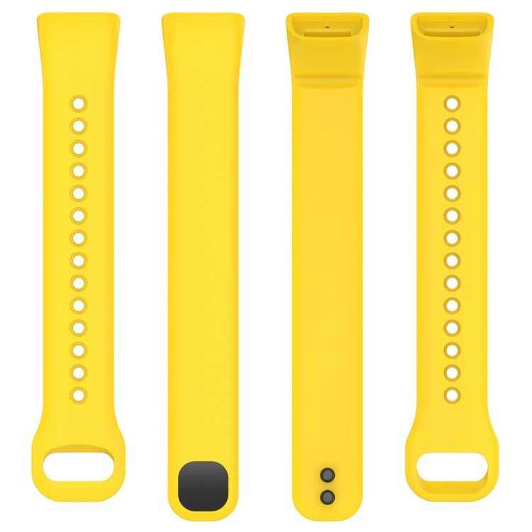 For Mambo Band 5 / 5S Solid Color Silicone Replacement Watch Band(Yellow) - Smart Wear by PMC TechLife | Online Shopping South Africa | PMC TechLife