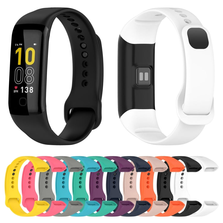 For Mambo Band 5 / 5S Solid Color Silicone Replacement Watch Band(White) - Smart Wear by PMC TechLife | Online Shopping South Africa | PMC TechLife