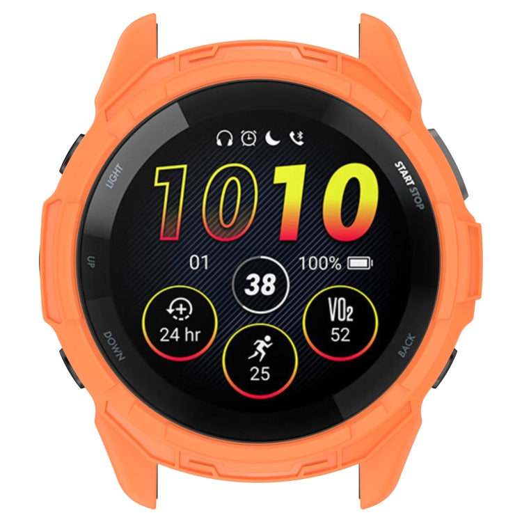 Compatible with Garmin Compatible witherunner 265 Armor Hollow Watch Protective Case(Orange) - Watch Cases by PMC TechLife | Online Shopping South Africa | PMC TechLife | Buy Now Pay Later Mobicred