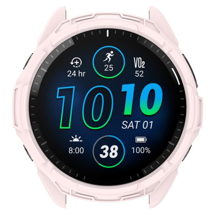 For Garmin Forerunner 965 Armor Hollow Watch Protective Case(Light Pink) - Watch Cases by PMC TechLife | Online Shopping South Africa | PMC TechLife