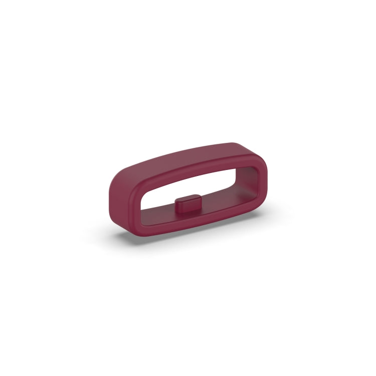 18mm 10pcs Universal Watch Band Fixed Silicone Ring Safety Buckle(Wine Red) -  by PMC TechLife | Online Shopping South Africa | PMC TechLife
