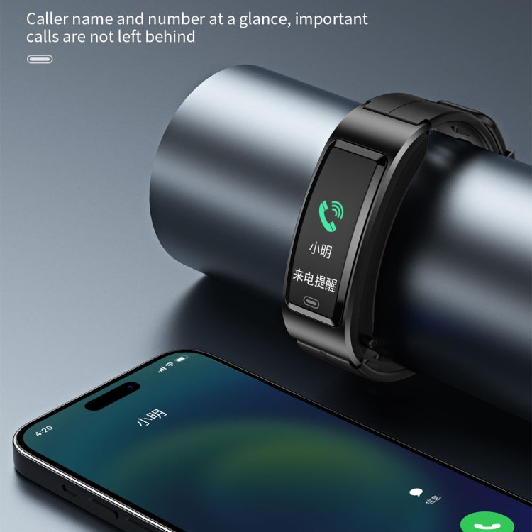 B7 Bluetooth Earphone Smart Bracelet, Support Sleep Monitoring / Blood Oxygen Monitoring / Heart Rate Monitoring(Black + Black Steel Chain) - free shipping - PMC TechLife - Order now!