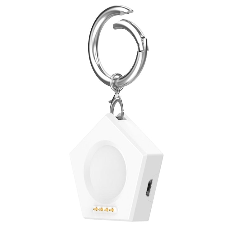 For OPPO Watch 3 / Watch 3 Pro Portable Universal Smart Watch Charger, Port:Micro-USB(White) -  by PMC TechLife | Online Shopping South Africa | PMC TechLife