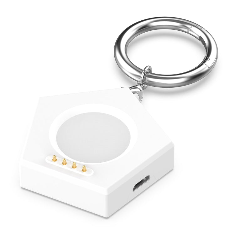 For OPPO Watch 3 / Watch 3 Pro Portable Universal Smart Watch Charger, Port:Micro-USB(White) -  by PMC TechLife | Online Shopping South Africa | PMC TechLife