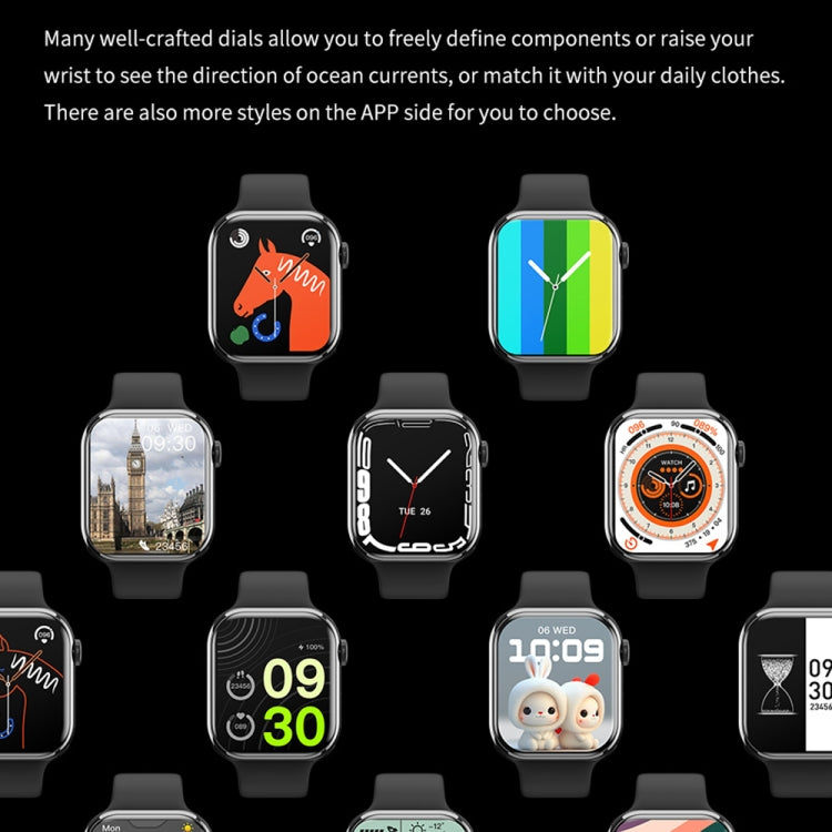 IW9 2.05 inch Square Screen Smart Watch Supports Bluetooth Calls/Blood Oxygen Monitoring(Black) - Smart Watches by PMC TechLife | Online Shopping South Africa | PMC TechLife