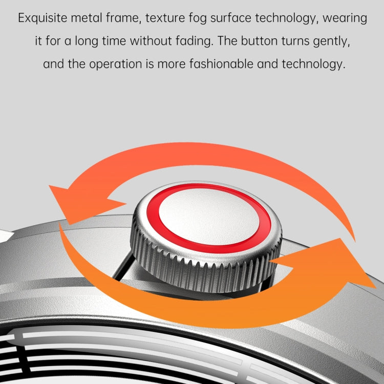 R6 1.32 inch Round Screen 2 in 1 Bluetooth Earphone Smart Watch, Support Bluetooth Call / Health Monitoring(Black Silicone Strap) - Smart Watches by PMC TechLife | Online Shopping South Africa | PMC TechLife