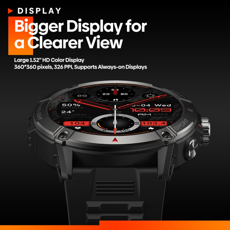 Zeblaze Ares 3 1.52 inch IPS Screen Smart Watch Supports Health Monitoring / Voice Calls(Wild Green) - free shipping - PMC TechLife - Order now!