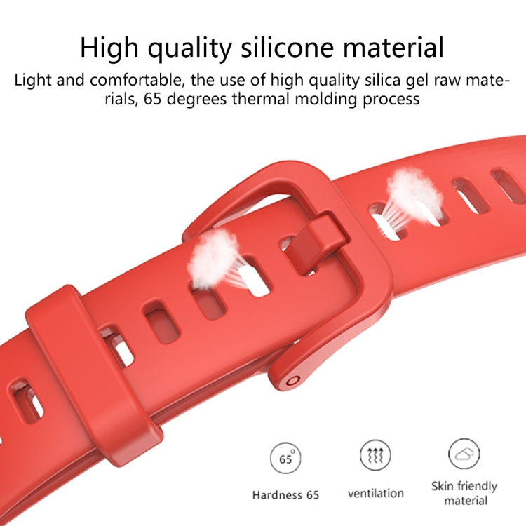 For Huawei Band 8 16mm Solid Color Silicone Replacement Watch Band(Dark Blue) -  by PMC TechLife | Online Shopping South Africa | PMC TechLife