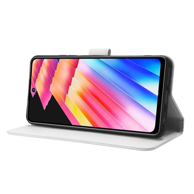 For Infinix Hot 30 4G X6831 Diamond Texture Leather Phone Case(White) - free shipping - PMC TechLife - Order now!