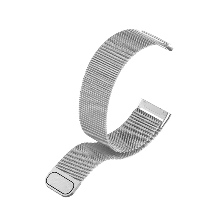 For Fitbit Versa 4 Milanese Magnetic Metal Weave Watchband, Small Size(Silver) - Watch Bands by PMC TechLife | Online Shopping South Africa | PMC TechLife