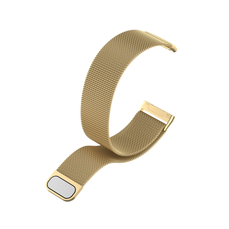 For Fitbit Versa 4 Milanese Magnetic Metal Weave Watchband, Small Size(Gold) -  by PMC TechLife | Online Shopping South Africa | PMC TechLife