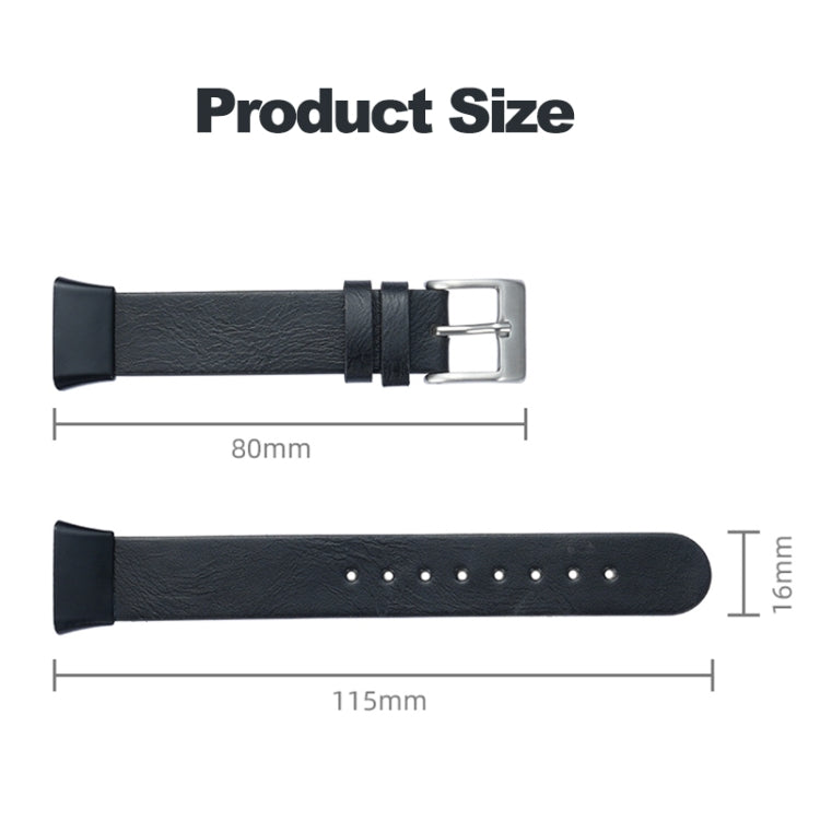 For Xiaomi Mi Band 7 Pro Leather Texture Replacement Watch Band(Dark Blue) -  by PMC TechLife | Online Shopping South Africa | PMC TechLife