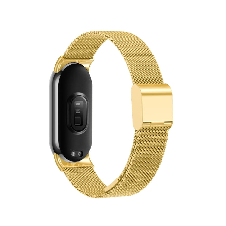 For Xiaomi Mi Band 8 Milanese Buckle Metal Watch Band(Gold) -  by PMC TechLife | Online Shopping South Africa | PMC TechLife
