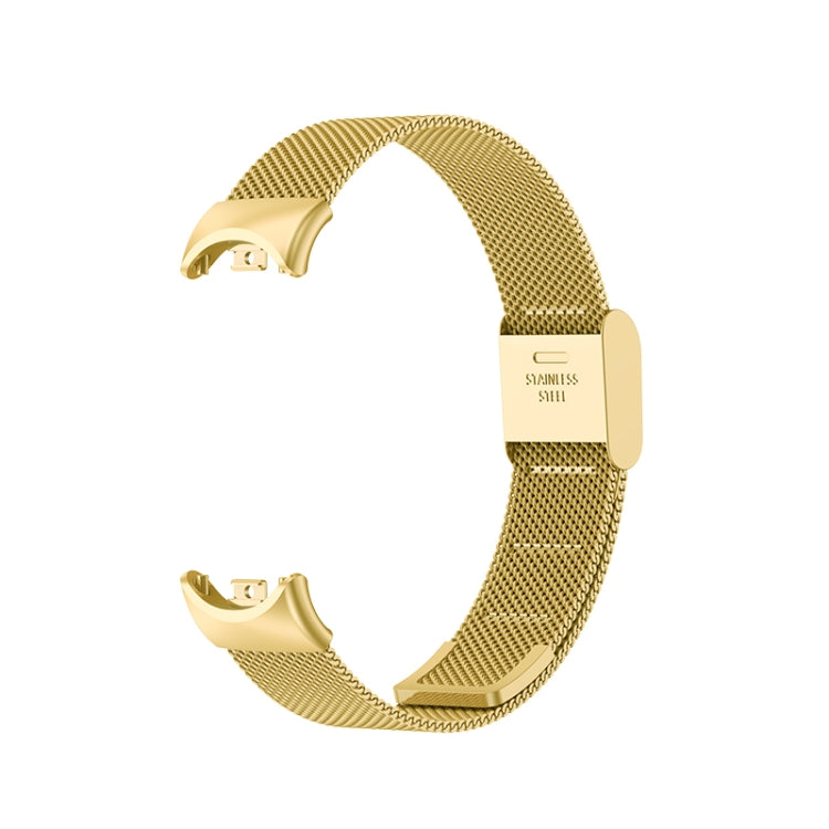 For Xiaomi Mi Band 8 Milanese Buckle Metal Watch Band(Gold) -  by PMC TechLife | Online Shopping South Africa | PMC TechLife