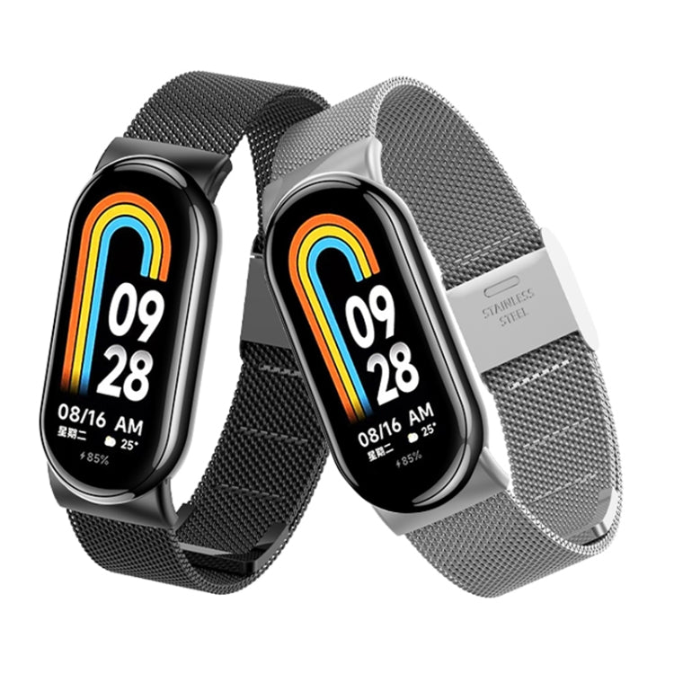 For Xiaomi Mi Band 8 Milanese Buckle Metal Watch Band(Gold) -  by PMC TechLife | Online Shopping South Africa | PMC TechLife