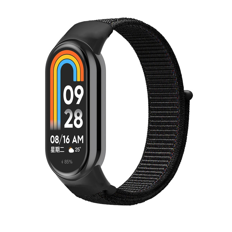 For Xiaomi Mi Band 8 Loop Nylon Replacement Watch Band(Black) -  by PMC TechLife | Online Shopping South Africa | PMC TechLife