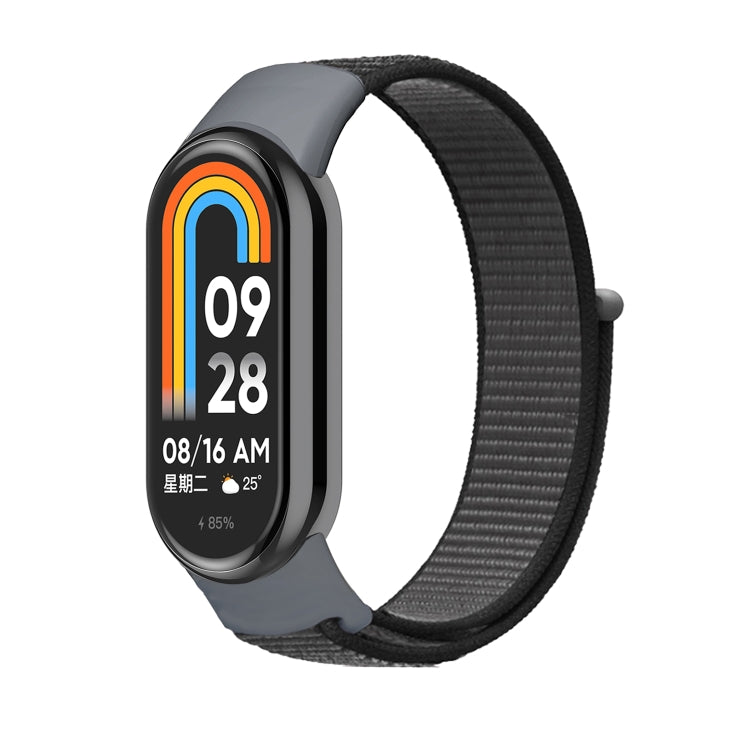For Xiaomi Mi Band 8 Loop Nylon Replacement Watch Band(Anchor Gray) -  by PMC TechLife | Online Shopping South Africa | PMC TechLife