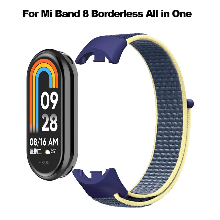 For Xiaomi Mi Band 8 Loop Nylon Replacement Watch Band(Blue Sea Color) -  by PMC TechLife | Online Shopping South Africa | PMC TechLife