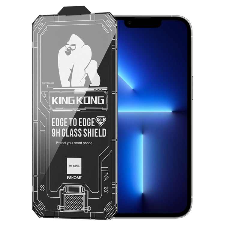 For iPhone 13 Pro WK WTP-066 King Kong Vacha 9D Curved HD Tempered Glass Film(Black) - iPhone 13 Pro Tempered Glass by WK | Online Shopping South Africa | PMC TechLife | Buy Now Pay Later Mobicred