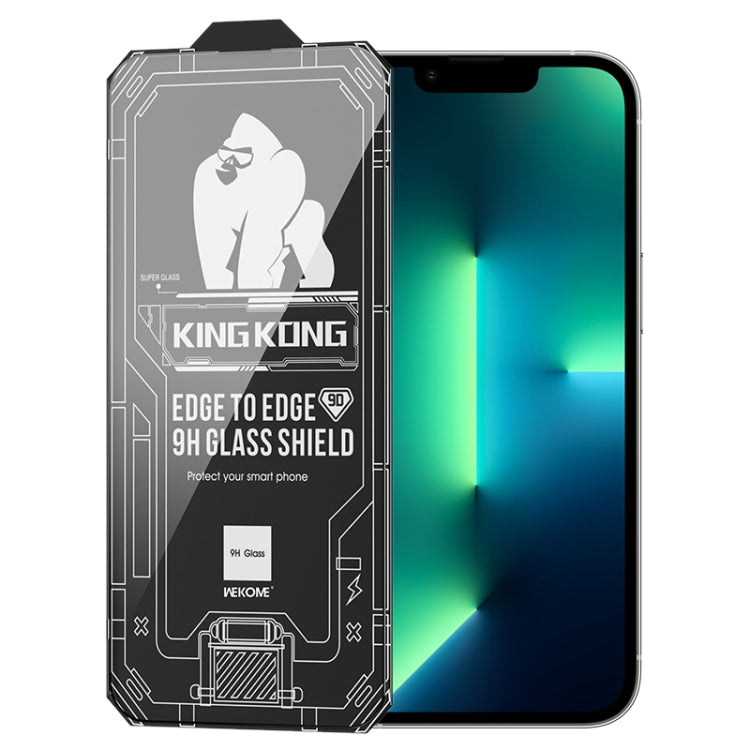 For iPhone 13 Pro Max WK WTP-066 King Kong Vacha 9D Curved HD Tempered Glass Film(Black) - iPhone 13 Pro Max Tempered Glass by WK | Online Shopping South Africa | PMC TechLife | Buy Now Pay Later Mobicred