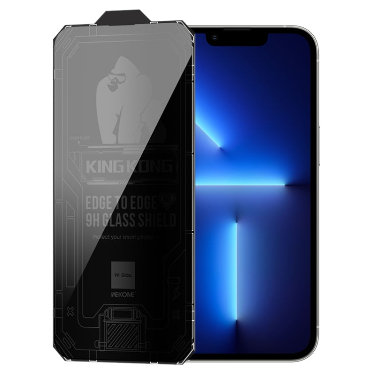 For iPhone 13 Pro WK WTP-067 King Kong Vacha 9D Curved Privacy Tempered Glass Film(Black) - iPhone 13 Pro Tempered Glass by WK | Online Shopping South Africa | PMC TechLife