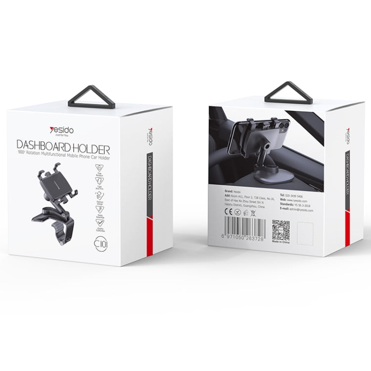 Yesido C101 Car Multifunctional Dashboard Mobile Phone Holder(Black) - Car Holders by Yesido | Online Shopping South Africa | PMC TechLife | Buy Now Pay Later Mobicred