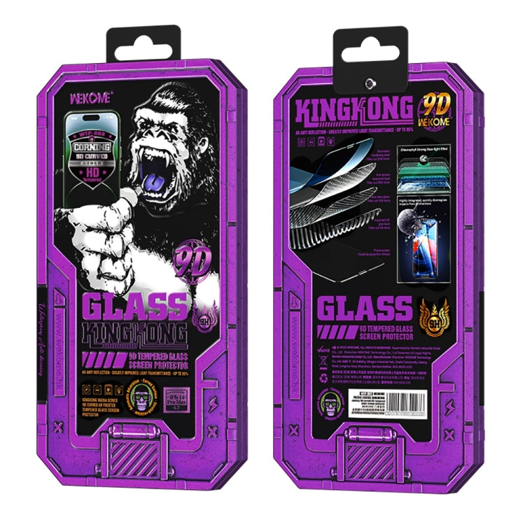 For iPhone 13 Pro Max WK WTP-068 King Kong Vacha Corning 9D Curved HD Tempered Glass Film(Black) - free shipping - PMC TechLife - Order now!