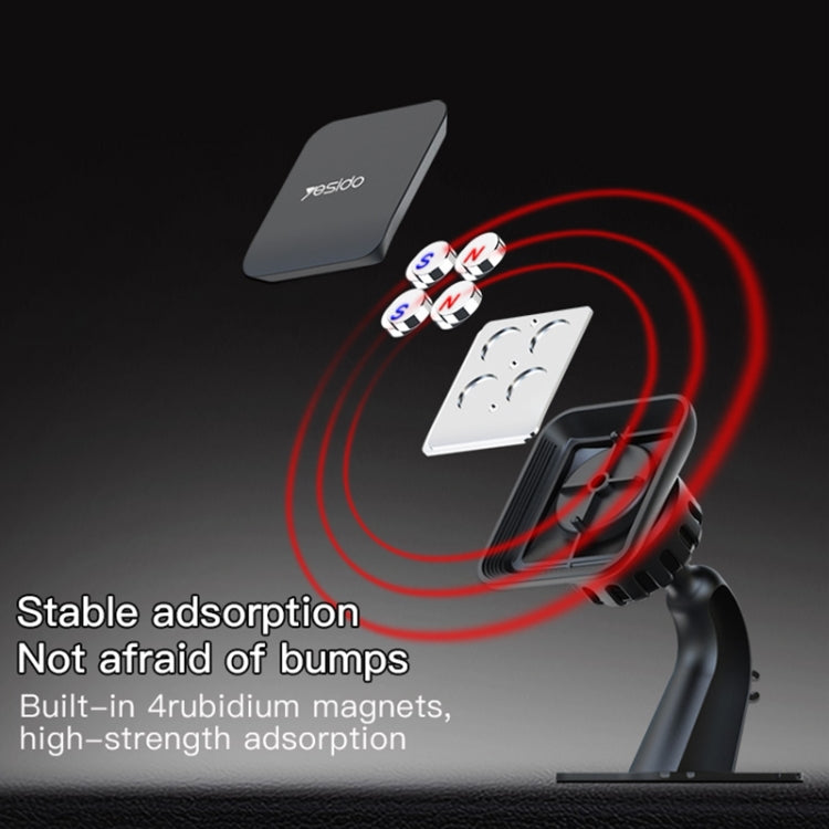 Yesido C110 Car Center Console Paste Magsafe Magnetic Phone Bracket(Black) - Universal Car Holders by Yesido | Online Shopping South Africa | PMC TechLife | Buy Now Pay Later Mobicred