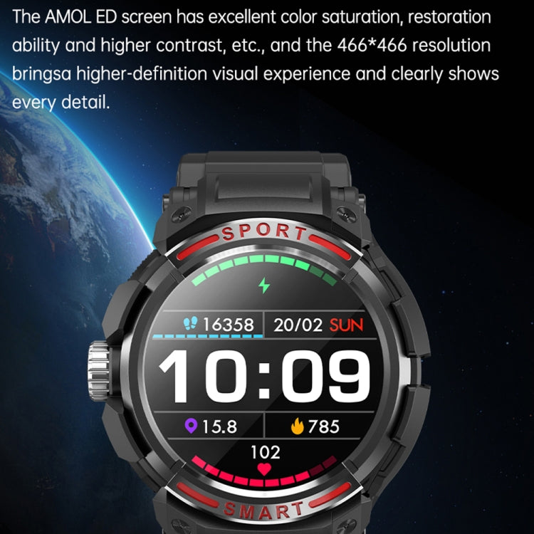 OVISEN GT100 1.39 inch TFT Screen 2 in 1 Bluetooth Headset Smart Watch, Support Blood Oxygen Monitoring/Bluetooth Music(Grey) -  by PMC TechLife | Online Shopping South Africa | PMC TechLife