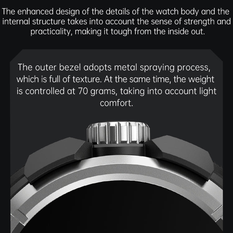 OVISEN GT100 1.39 inch TFT Screen 2 in 1 Bluetooth Headset Smart Watch, Support Blood Oxygen Monitoring/Bluetooth Music(Black) -  by PMC TechLife | Online Shopping South Africa | PMC TechLife