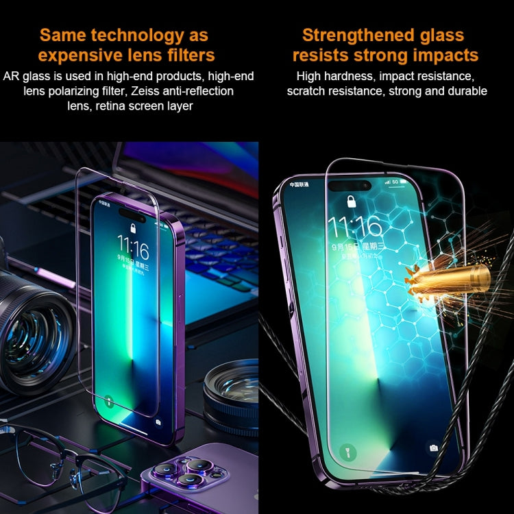 For iPhone 13 WK WTP-070 King Kong Vacha 9D Curved AR Frosted Tempered Glass Film(Black) - iPhone 13 Tempered Glass by WK | Online Shopping South Africa | PMC TechLife