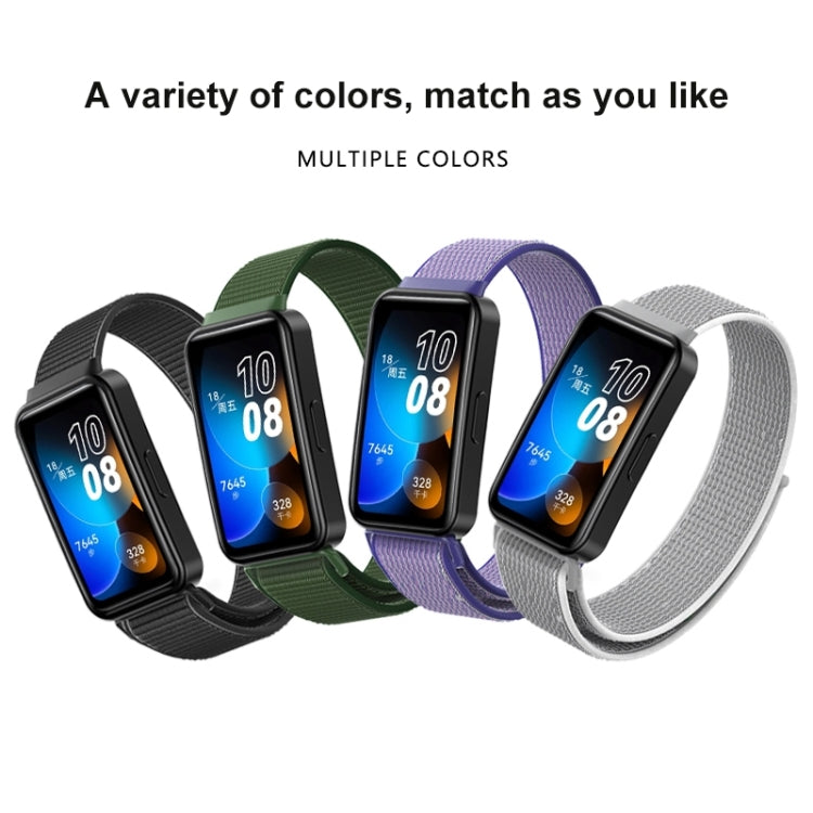 For Huawei Band 8 16mm Woven Nylon Loop Watch Band(Blue Sea) - Watch Bands by PMC TechLife | Online Shopping South Africa | PMC TechLife