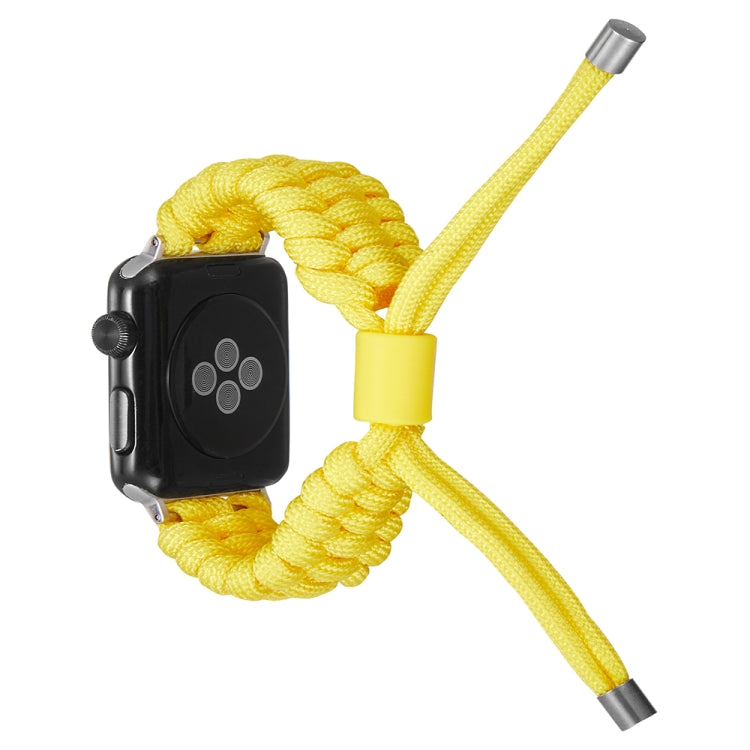 Stretch Plain Silicone Bean Watch Band For Apple Watch 8 41mm(Yellow) -  by PMC TechLife | Online Shopping South Africa | PMC TechLife