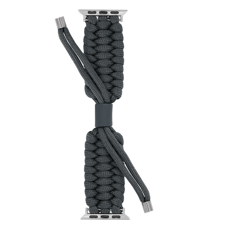 Stretch Plain Silicone Bean Watch Band For Apple Watch 8 41mm(Dark Grey) -  by PMC TechLife | Online Shopping South Africa | PMC TechLife