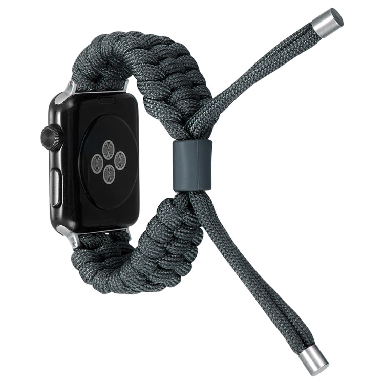 Stretch Plain Silicone Bean Watch Band For Apple Watch 8 45mm(Dark Grey) -  by PMC TechLife | Online Shopping South Africa | PMC TechLife