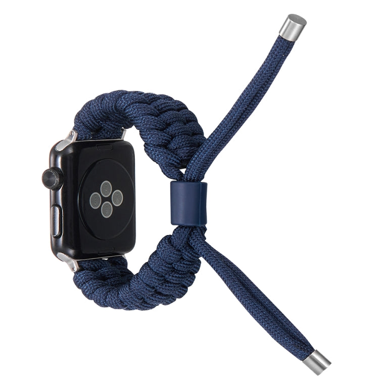 Stretch Plain Silicone Bean Watch Band For Apple Watch 6 40mm(Navy Blue) -  by PMC TechLife | Online Shopping South Africa | PMC TechLife