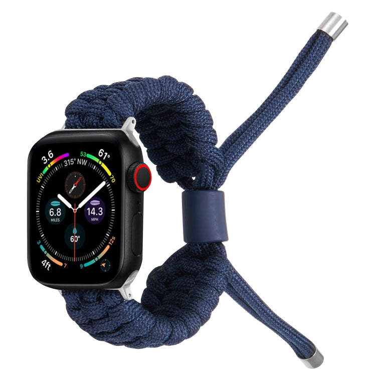 Stretch Plain Silicone Bean Watch Band For Apple Watch 4 40mm(Navy Blue) -  by PMC TechLife | Online Shopping South Africa | PMC TechLife