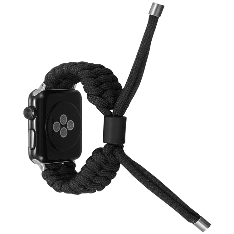 Stretch Plain Silicone Bean Watch Band For Apple Watch 3 38mm(Black) -  by PMC TechLife | Online Shopping South Africa | PMC TechLife