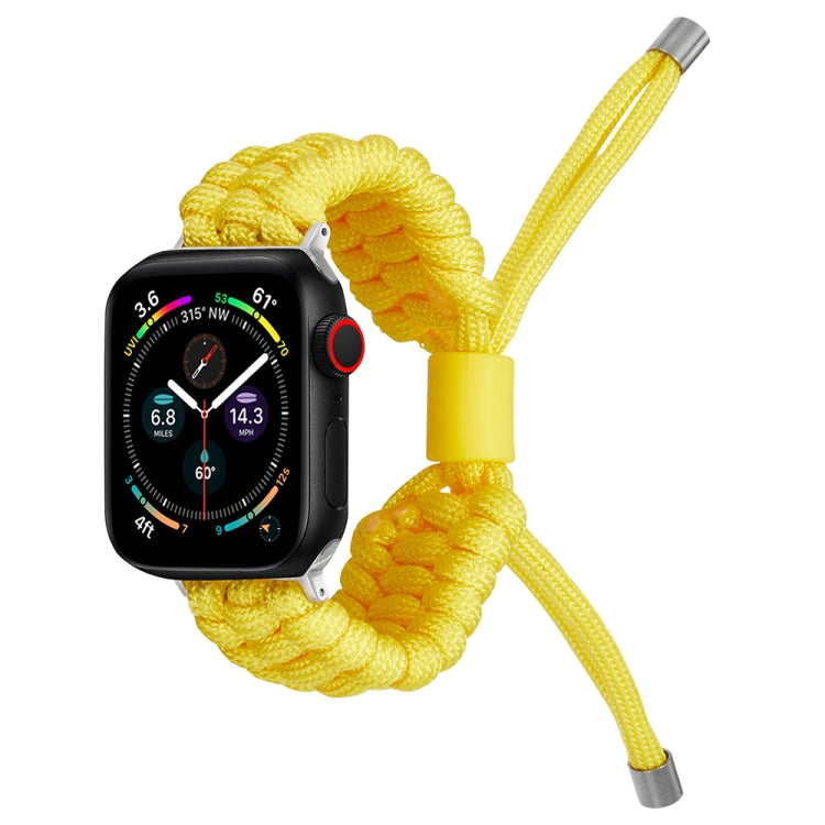 Stretch Plain Silicone Bean Watch Band For Apple Watch 3 42mm(Yellow) -  by PMC TechLife | Online Shopping South Africa | PMC TechLife