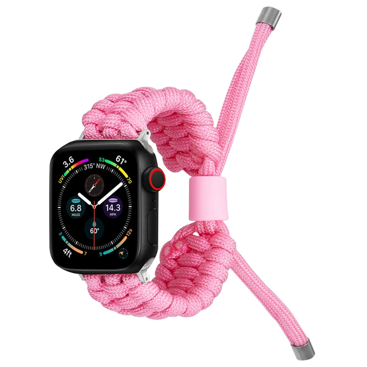 Stretch Plain Silicone Bean Watch Band For Apple Watch 3 42mm(Light Pink) -  by PMC TechLife | Online Shopping South Africa | PMC TechLife