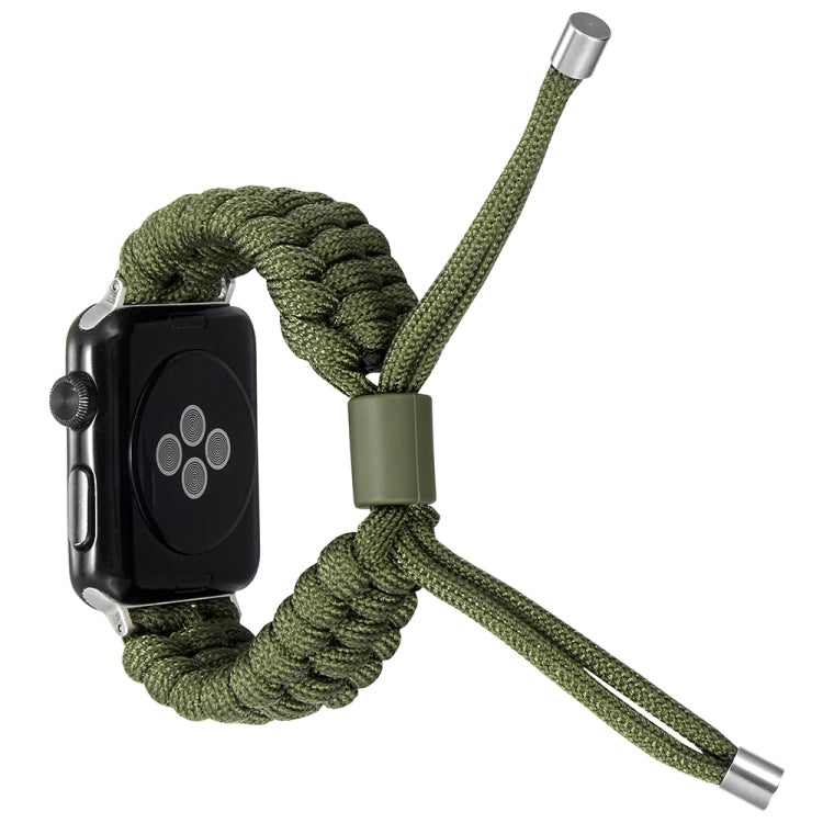 Stretch Plain Silicone Bean Watch Band For Apple Watch 2 38mm(Army Green) -  by PMC TechLife | Online Shopping South Africa | PMC TechLife