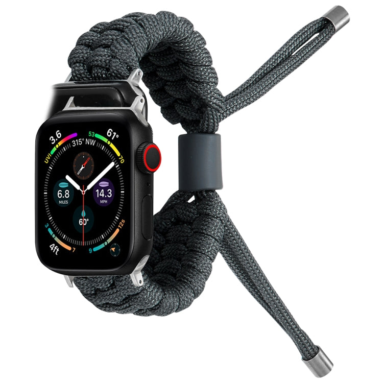 Stretch Plain Silicone Bean Watch Band For Apple Watch 42mm(Dark Grey) -  by PMC TechLife | Online Shopping South Africa | PMC TechLife