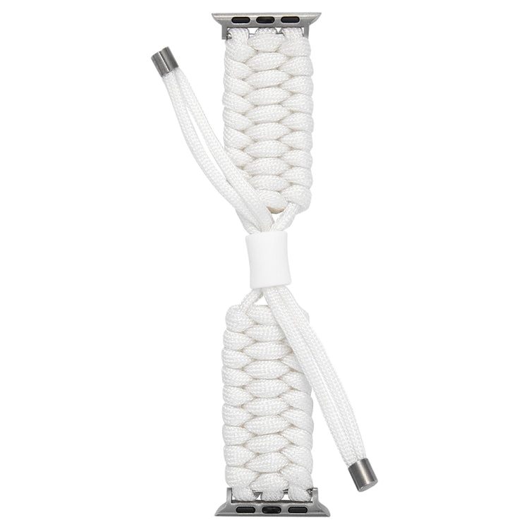 Stretch Plain Silicone Bean Watch Band For Apple Watch SE 2023 44mm(White) - Watch Bands by PMC TechLife | Online Shopping South Africa | PMC TechLife