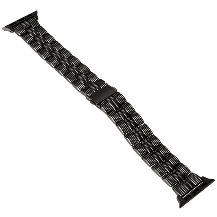 3-Beads Stripe Metal Watch Band For Apple Watch Ultra 49mm(Black) -  by PMC TechLife | Online Shopping South Africa | PMC TechLife
